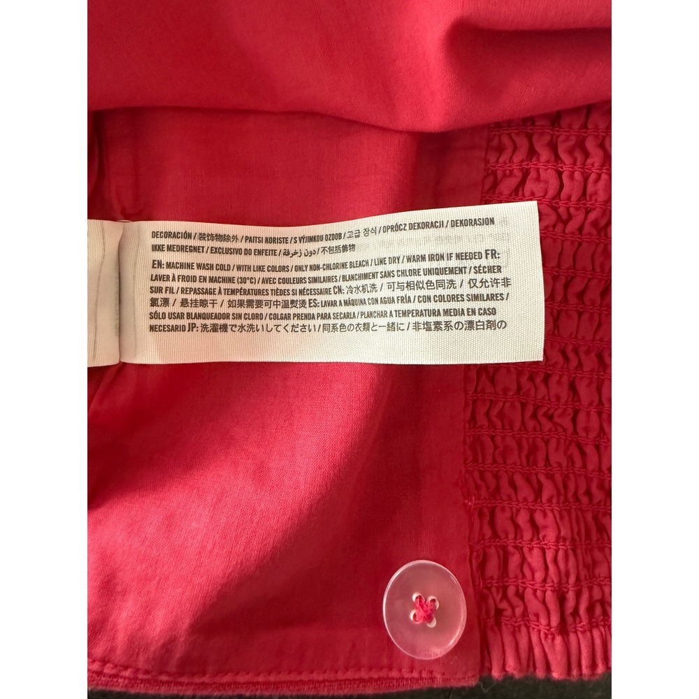 Abercrombie & Fitch Pink Linen Blend 2 Piece Set Crop Top Wide Leg Pants Small - Picture 10 of 16